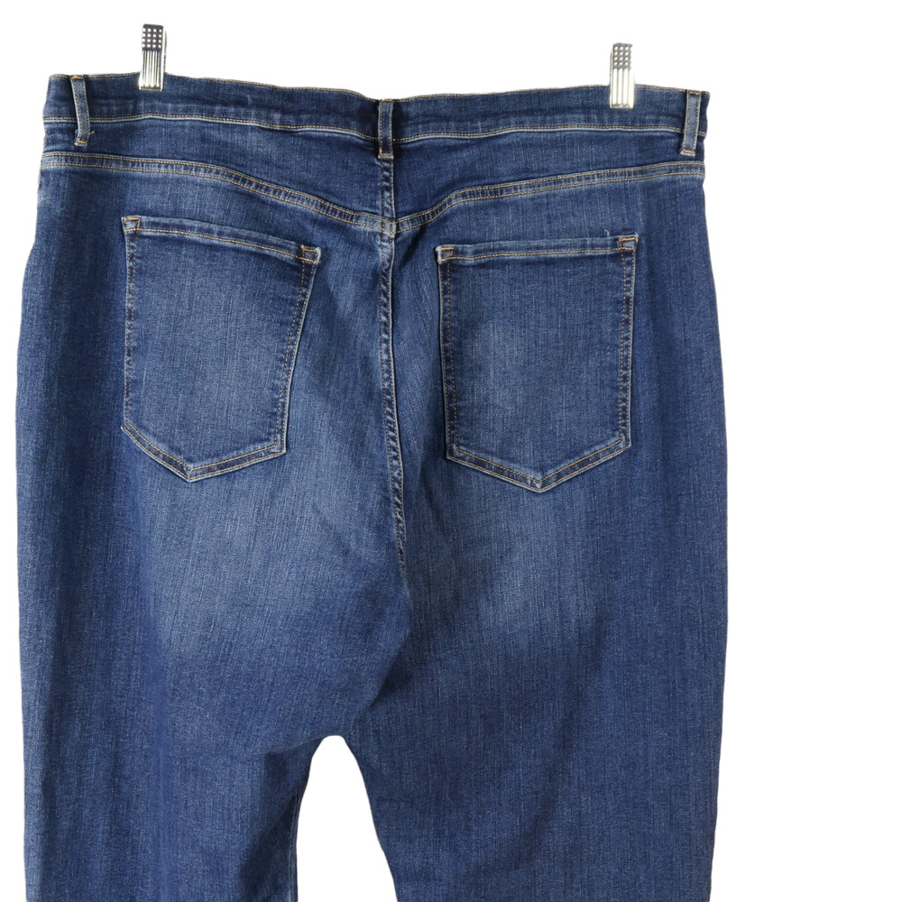 Banana Republic High Rise Flare Blue Jeans 35 Actual Measures 40W x 33L Bootcut - Picture 5 of 8
